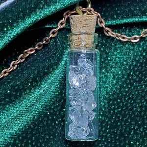 Herkimer vial necklace